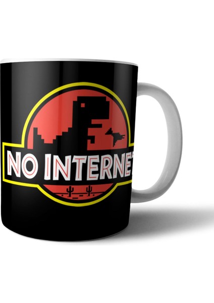 No Internet Jurassic Park Browser Tarayıcı Kupa Bardak