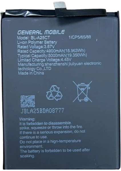 Genaral Mobile Gm 21 Uyumlu Batarya Pil Sıfır Orijinal