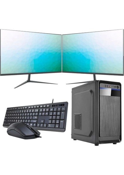I7 14700 8gb 240GB SSD Çift 24" Monitörlü Ev ve Ofis Bilgisayarı (Business)