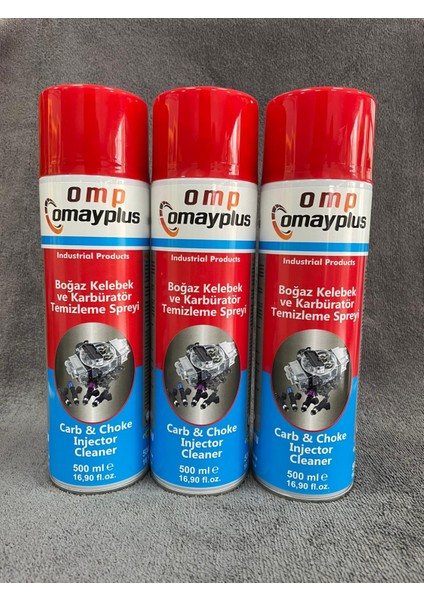 Omay Boğaz Kelebek ve Karbüratör Temizleme Spreyi (500 Ml) 1 Adet