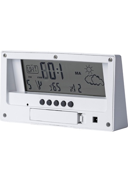 Dijital Saat - LCD Zaman Göstergeli / Beyaz indirimleri