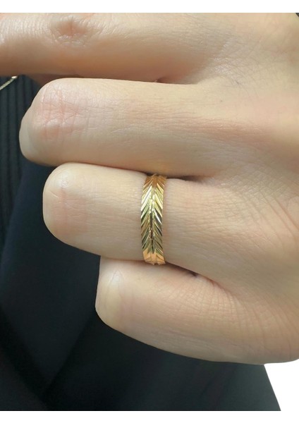 22 Ayar Altın 4 mm Başak Modeli Çok Şık Alyans Yüzük fiyatları