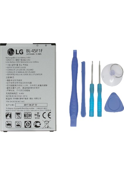 Lg K8 2017 Uyumlu Batarya Pil Sıfır Orijinal + Tamir Seti