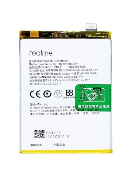 Oppo Realme Q3S - BLP841 Uyumlu Batarya Pil Sıfır Orijinal