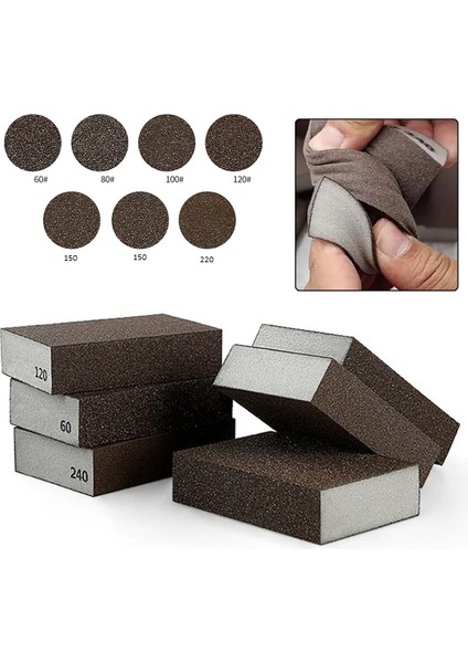 Sünger Takoz Zımpara 92X68X26MM 7 Parça
