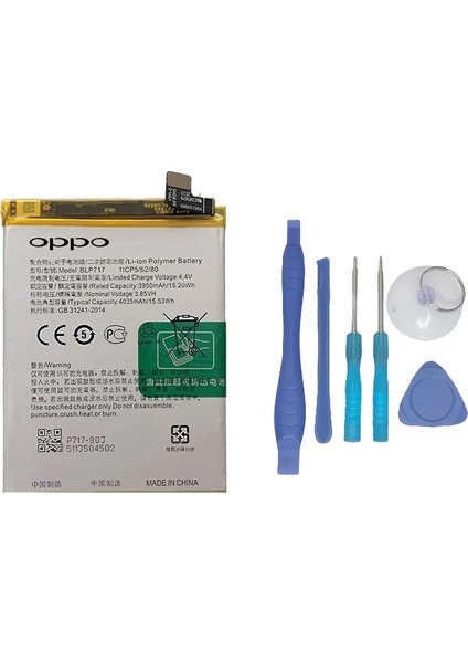 Oppo Reno 2z - Blp 717 Uyumlu Batarya Pil Sıfır Orijinal + Tamir Seti