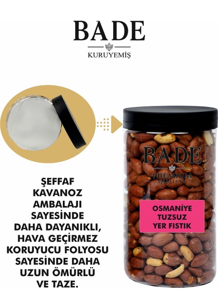 Tuzsuz Yer Fıstık Osmaniye Yerli Jumbo Iri Boy 400 Gr.