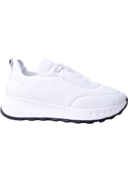 25500701 Kadın Deri Beyaz Spor Ayakkabı