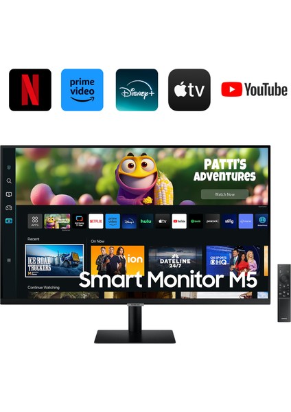 M5 (2025 Model) 32 Inç Fhd Wi-Fi+Bluetooth+Smart Hub+Akıllı Kumanda Hoparlörlü Smart Tv (2 Yıl Samsung Türkiye Garantili)