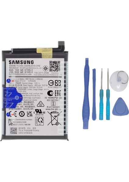 Samsung Galaxy A14 - SM-A145 Uyumlu Batarya Pil Sıfır Orijinal + Tamir Seti