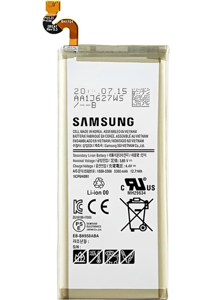 Samsung Galaxy Note 8 - SM-N950 Uyumlu Batarya Pil Sıfır Orijinal