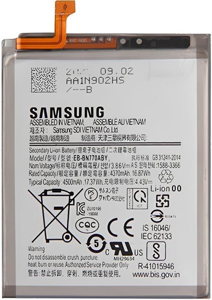 Samsung Galaxy Note I0 Lıte - SM-N770 Uyumlu Batarya Pil Sıfır Orijinal