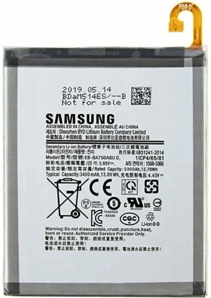 Samsung Galaxy A7 -2018 - SM-A750 Uyumlu Batarya Pil Sıfır Orijinal