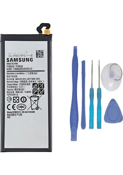 Samsung Galaxy A7- 2017 - SM-A720 Uyumlu Batarya Pil Sıfır Orijinal + Tamir Seti