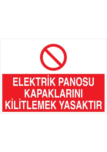 Elektrik Panosu Uyarı Tabelası - 35 x 50 Alüminyum Kompozit Panel - PAN18