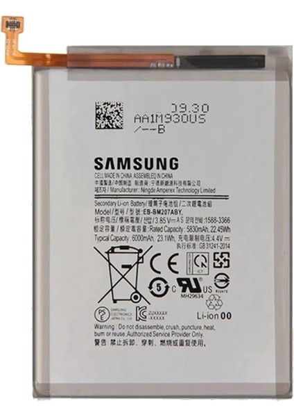 Samsung Galaxy M31 - SM-M315 Uyumlu Batarya Pil Sıfır Orijinal