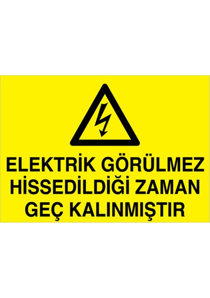 Uyarı Tabelası - 20 x 30 Alüminyum Kompozit Panel - E6