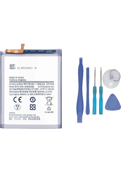 Samsung Galaxy M32 - SM-M325 Uyumlu Batarya Pil Sıfır Orijinal + Tamir Seti