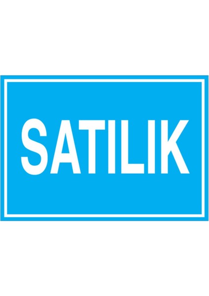 Satılık Uyarı Tabelası - 50 x 70 Foreks - Ç4