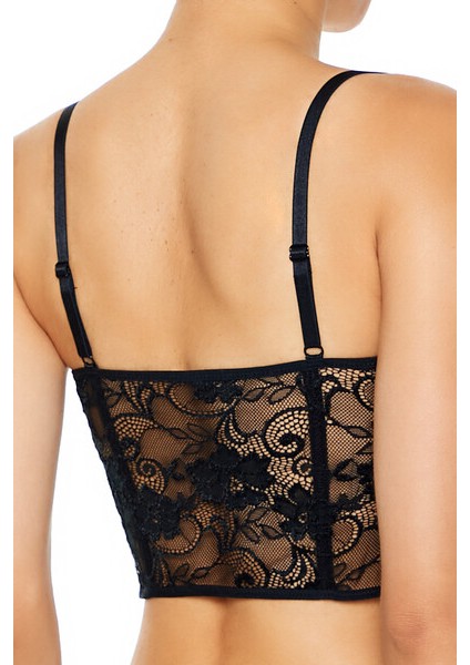 Transparan Dantel Bralet