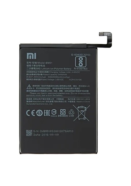 Xiaomi Mi Max 3 - Bm 3k - Uyumlu Batarya Pil Sıfır Orijinal