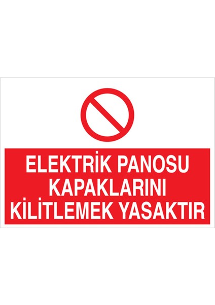 Elektrik Panosu Uyarı Tabelası - 20 x 30 Foreks - PAN18