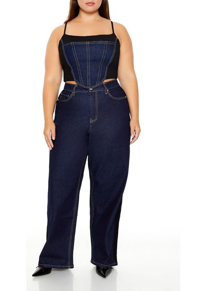 Plus Size Crop Korse