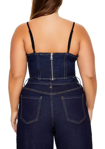 Plus Size Crop Korse