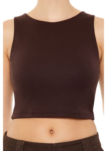 Yuvarlak Yaka Crop Atlet