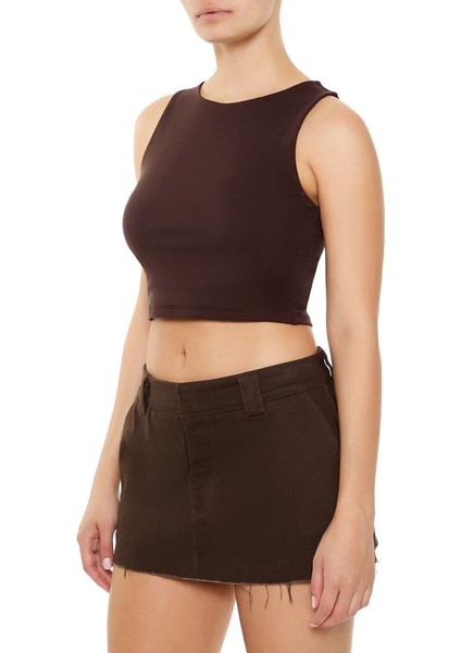 Yuvarlak Yaka Crop Atlet