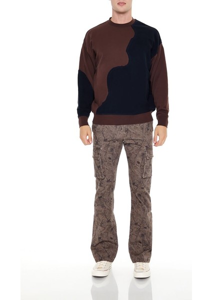 Renk Bloklu Sweatshirt