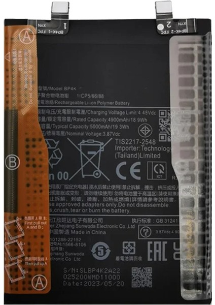 Xiaomi Poco X5 Pro - Bp 4K - Uyumlu Batarya Pil Sıfır Orijinal