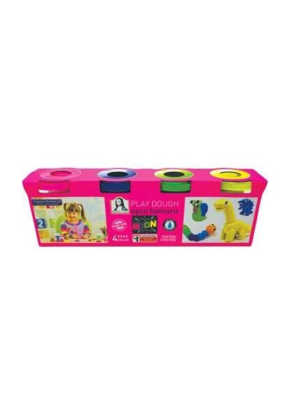 4'lü Oyun Hamuru Fosforlu Neon 4 Renk 120GR