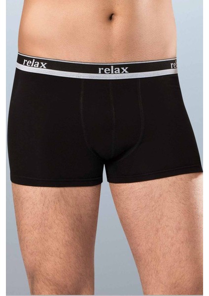 Relax Pamuklu Esnek Erkek Boxer Siyah - 1268A
