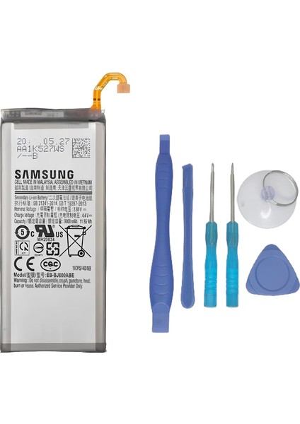 Samsung Galaxy J8 - SM-J810 Uyumlu Batarya Pil Sıfır Orijinal + Tamir Seti