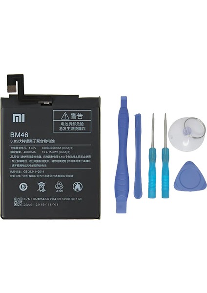 Xiaomi Mi Note 3- BM46- Uyumlu Batarya Pil Sıfır Orijinal + Tamir Seti