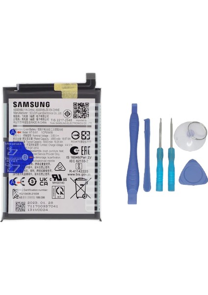 Samsung Galaxy A04E - SM-A042 - Uyumlu Batarya Pil Sıfır Orijinal + Tamir Seti
