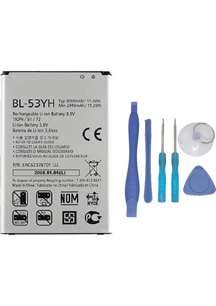 Lg G3 Uyumlu Batarya Pil Sıfır Orijinal + Tamir Seti