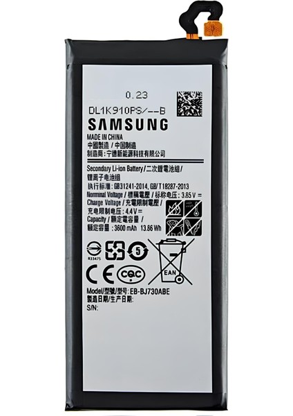 Samsung Galaxy J7 Pro - Sm- J730 Uyumlu Batarya Pil Sıfır Orijinal