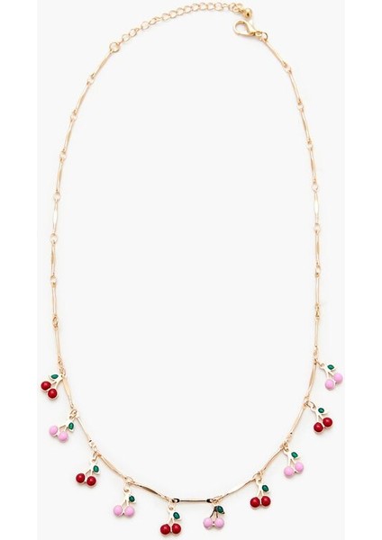 Kirazlı Charm Kolye