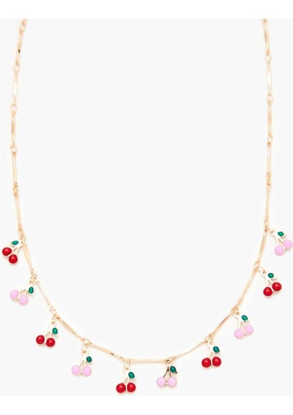 Kirazlı Charm Kolye