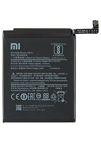 Xiaomi Mi 9 - Bm 3l - Uyumlu Batarya Pil Sıfır Orijinal