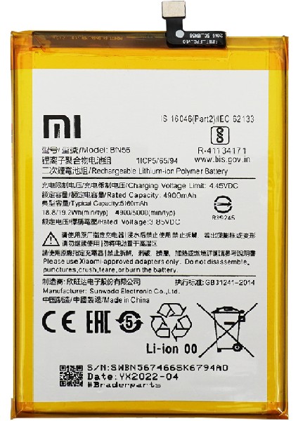 Xiaomi Redmi A1 Plus - Uyumlu Batarya Pil Sıfır Orijinal