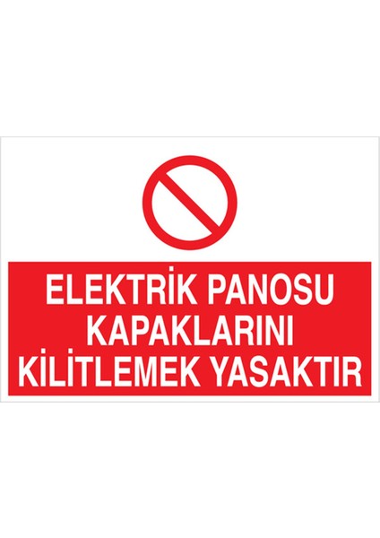 Elektrik Panosu Uyarı Tabelası - 35 x 50 Foreks - PAN18