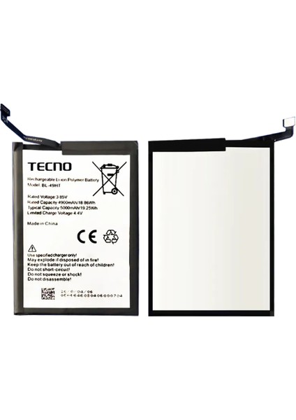Tecno Camon 16 Pro Uyumlu Batarya Pil Sıfır Orijinal