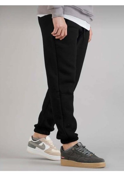 Erkek 3 Iplik Şardonlu Eşofman Alt Jogger Oversize