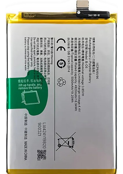 Vivo Y20S Uyumlu Batarya Pil Sıfır Orijinal