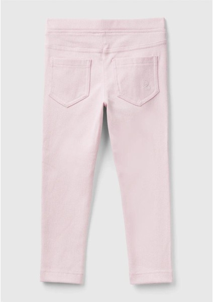 Kız Çocuk Logo Işlemeli Beli Lastikli Dar Kesim Pantolon E00X fiyatları