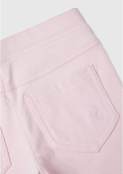 Kız Çocuk Logo Işlemeli Beli Lastikli Dar Kesim Pantolon E00X modelleri