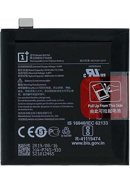 One Plus 7 Pro Uyumlu Batarya Pil Sıfır Orijinal